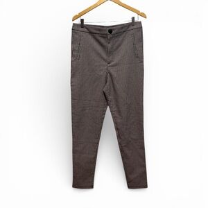 Zara Women's Houndstooth Ankle Pants Size XL